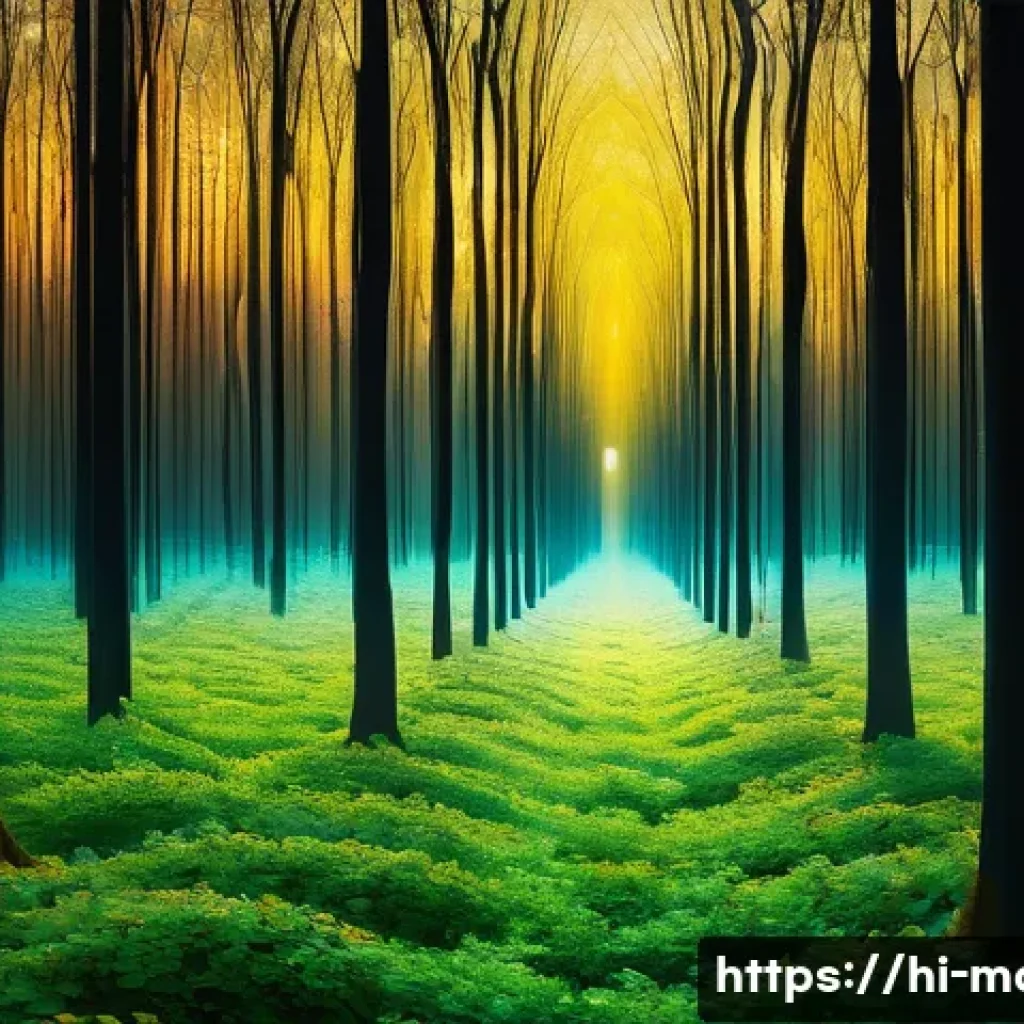 제타 함수와 리만 가설 - **Prompt:** A whimsical, ethereal forest scene where numbers are depicted as luminous, floating enti...