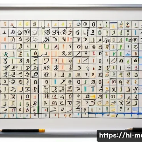 Home 33 행렬 대각화 방법 - A detailed educational illustration of a diagonal matrix in linear algebra, showing a square matrix ...