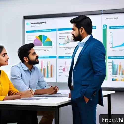 Home 31 수학적 최적화 방법 - A detailed, vibrant office scene showing a diverse Indian professional team engaged in strategic pla...